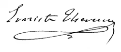 signature d'Évariste Thévenin
