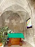 Petite chapelle au nord de la 4e&nbsp;travée, vue vers le nord.