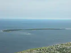 L'île de Caraquet vue des airs.