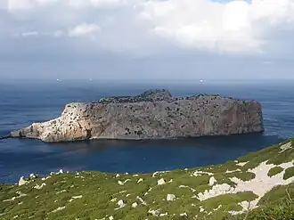 L'îlot Persil vu depuis la côte africaine