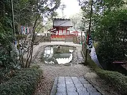 Behind View of Hime no Miya at Ōagata Shrine, February 2021