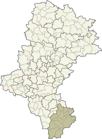 Localisation de Powiat de Żywiec