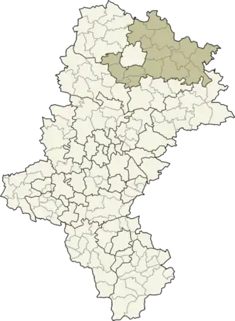 Localisation de Powiat de Częstochowa