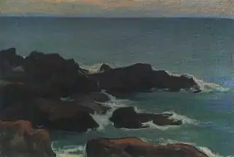 La Mer aux rochers lilas (vers 1916), galerie d'art de Lviv.