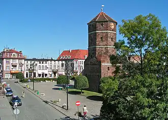 Żnin, la tour de l'hôtel de ville.