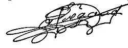 signature d'Adolphe Pégoud