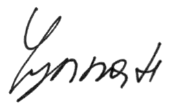 signature de Chulpan Khamatova