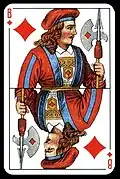 Valet de carreau, carte russe.