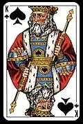 Roi de pique, portrait russe.