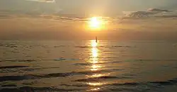 Un coucher de soleil sur la mer Blanche.