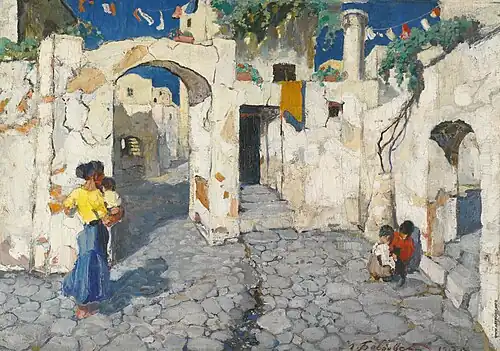 Scène de rue en Italie (1913)