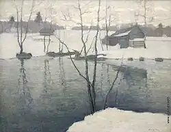 Vitold Bialynitski-Biroulia, Le printemps arrive (c. 1910)