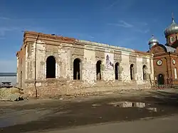 Travaux de restauration de l'ancienne église de l'Intercession en octobre 2018.