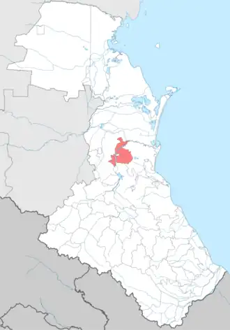 Localisation de Raïon de Kiziliourt