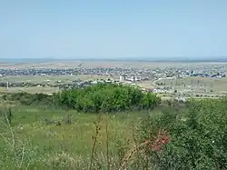 Village de Devkar-Evla dans la plaine tchétchène.