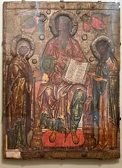 Deisis. Milieu du XIVe siècle. Musée russe. Pskov