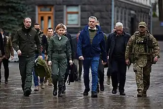 En avril 2022 avec Karl Nehammer chancelier autrichien.