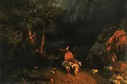 Ivan Aïvazovski - La Route forestière, 1857