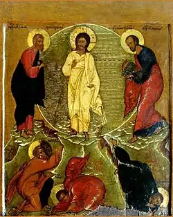 Icône de la Transfiguration, peintre inconnu, milieu du XVIIe siècle, Pskov