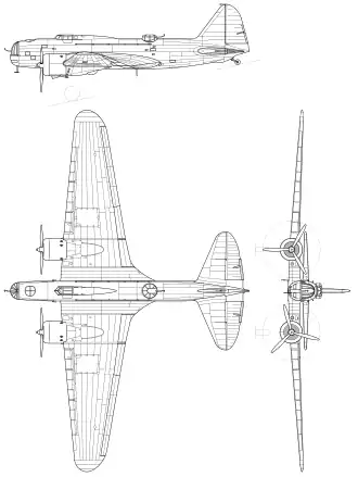 vue en plan de l’avion