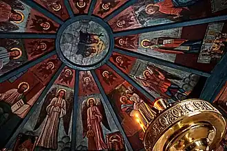 Fresque de l'intérieur de la chapelle.