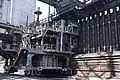 Défourneuse de la cokerie.