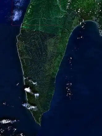 Vue satellite du cap Crillon