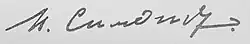 signature de Nikolaï Simonov