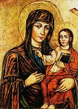 « Mère de Dieu et l'enfant », XVIIe - XVIIIe siècles.