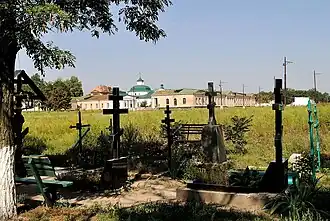 Vue depuis le cimetière.