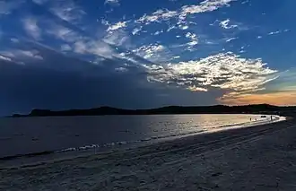 Plage de la baie des Aléoutes.