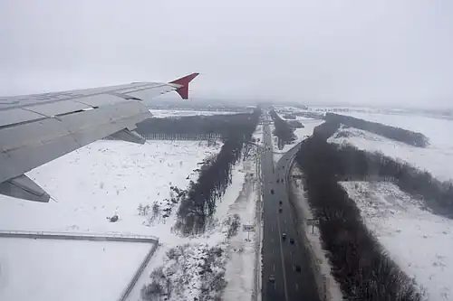 La M3 près de l'Aéroport de Kiev-Boryspil.