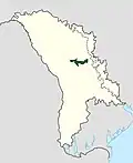 Emplacement du parc en Moldavie