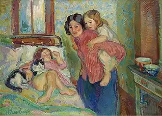 Le matin, la chambre de maman.