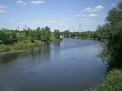 Vue du nouveau bras de la rivière Torets.