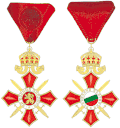Ordre du mérite militaire,IV grade (avers et revers)