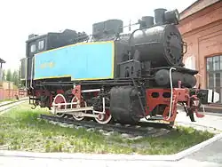 Une locomotive vapeur.