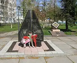 Monument aux habitants de Barychivka décédés lors de la guerre d'Afghanistan