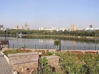 Vue du parc Chtcherbakov&nbsp;(en).