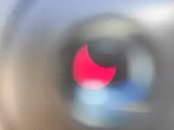 L'éclipse vue de Petrozavodsk, Russie.