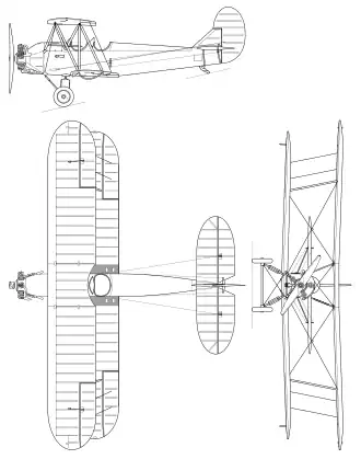 vue en plan de l’avion