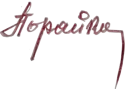 signature de Vasyl Poraiko