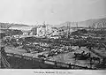 Vue d'un quai du port de commerce, en 1904.