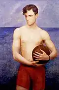 Portrait de Ramon Novarro, 1929 (huile sur bois)