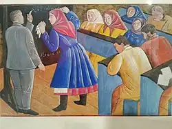 Vassyl Sedliar, Dans l'école de Liknep, 1930.