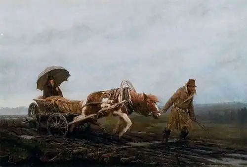 En dehors de la route dans le gouvernement de Tver. Le médecin de campagne