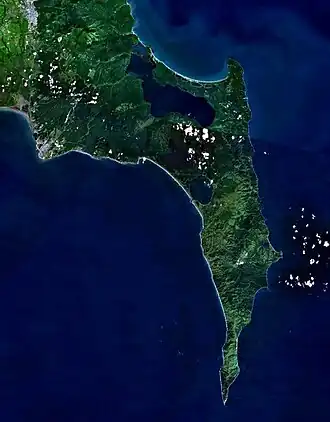 Vue satellite du cap Aniva