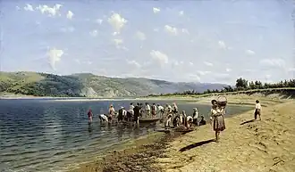 Pêche sur le Dniepr, musée régional d'art d'Irkoutsk