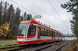 Tramway KTM-38 construit à Oust-Katav, sur une ligne de Zlatooust.
