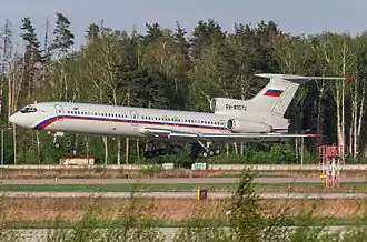 RA-85572, le Tupolev Tu-154impliqué dans l'accident, photographié en mai 2016.